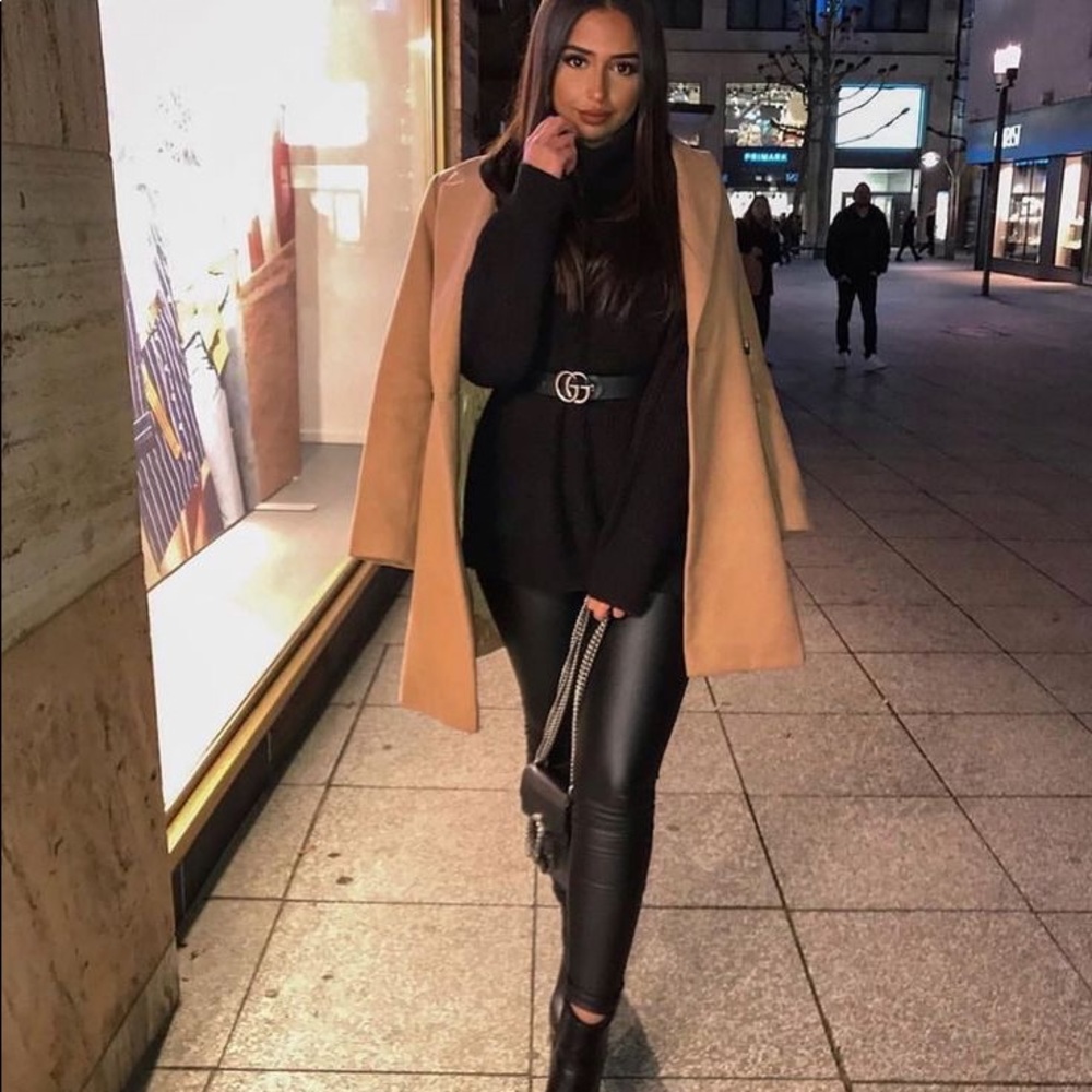 Vegan leather leggings black high waisted - Picture 6 of 7